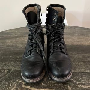 Dark blue/black free bird boots size 10